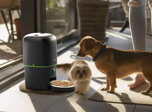 Distributeur automatique de croquettes avec caméra