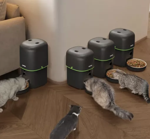 Distributeur automatique de croquettes avec caméra